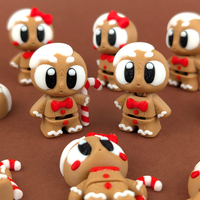 Big Eyed Gingerbread Cookies
