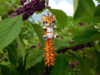 Fluffy Tail Tiger Key Chain