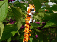 Fluffy Tail Tiger Key Chain