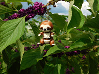 Fluffy Tail Sloth Key Chain
