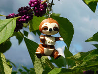 Fluffy Tail Sloth Key Chain