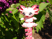 Fluffy Tail Axolotl Key Chain