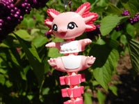 Fluffy Tail Axolotl Key Chain