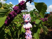 Fluffy Tail Unicorn Key Chain