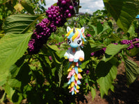 Fluffy Tail Unicorn Key Chain