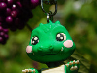 Fluffy Tail Gator Key Chain