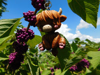 Fluffy Tail Highlander Cow Key Chain