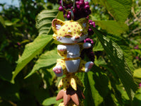 Fluffy Tail Cheeta Key Chain