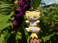 Fluffy Tail Cheeta Key Chain