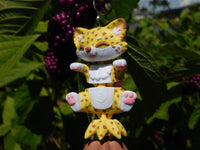Fluffy Tail Cheeta Key Chain