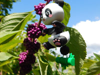 Fluffy Tail Panda Key Chain