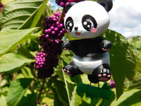 Fluffy Tail Panda Key Chain
