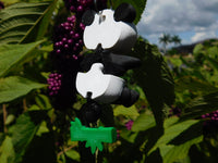 Fluffy Tail Panda Key Chain