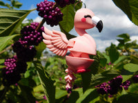 Fluffy Tail Flamingo Key Chain