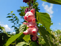 Fluffy Tail Pig Key Chain