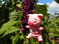 Fluffy Tail Pig Key Chain