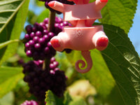 Fluffy Tail Pig Key Chain