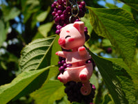 Fluffy Tail Pig Key Chain