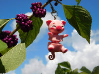 Fluffy Tail Pig Key Chain