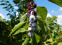 Fluffy Tail Bunny Key Chain