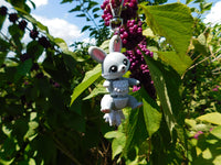 Fluffy Tail Bunny Key Chain