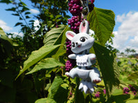 Fluffy Tail Bunny Key Chain